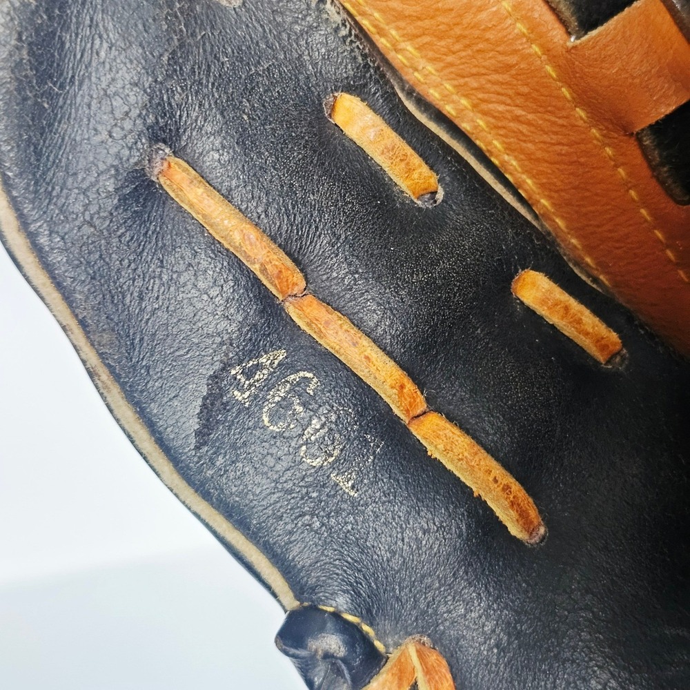 Youth Franklin Pro-Tamer 4601 Baseball Glove‎ Black Tan Leather Basket Web RHT - Picture 6 of 10